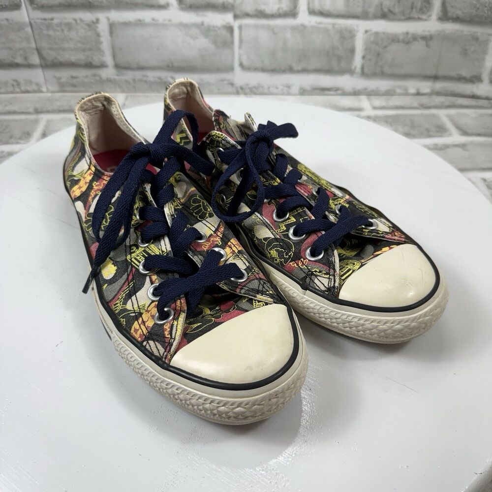 Converse All Star Chuck Taylor Graffiti Music Theme Low Top Canvas Women's 9 - Picture 9 of 13